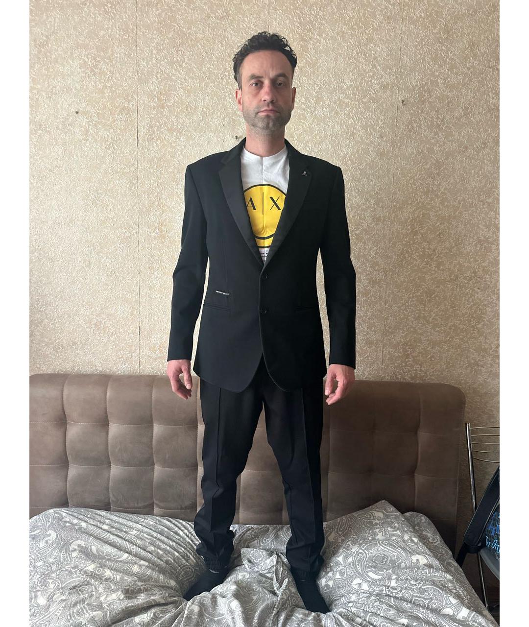 PHILIPP PLEIN Черный костюм-тройка, фото 8