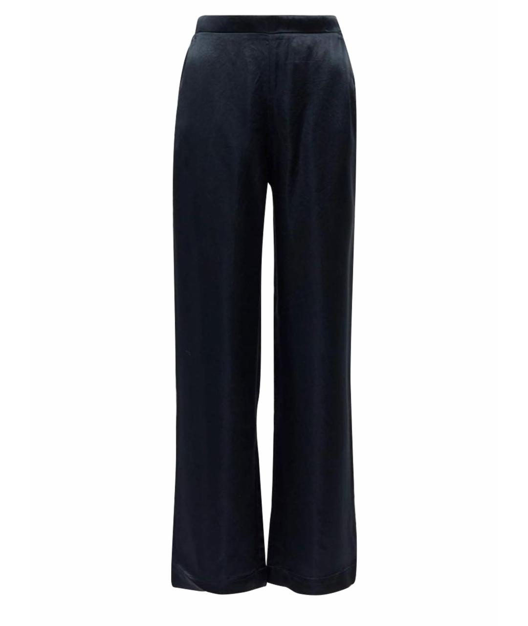 MAX MARA Черные ацетатные прямые брюки, фото 1