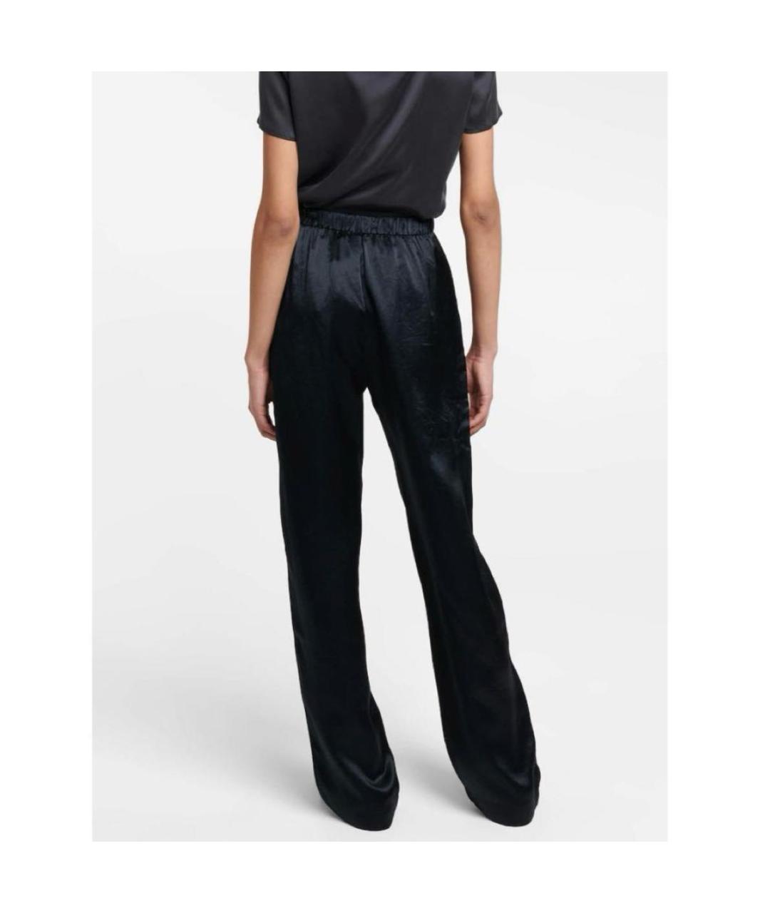 MAX MARA Черные ацетатные прямые брюки, фото 4