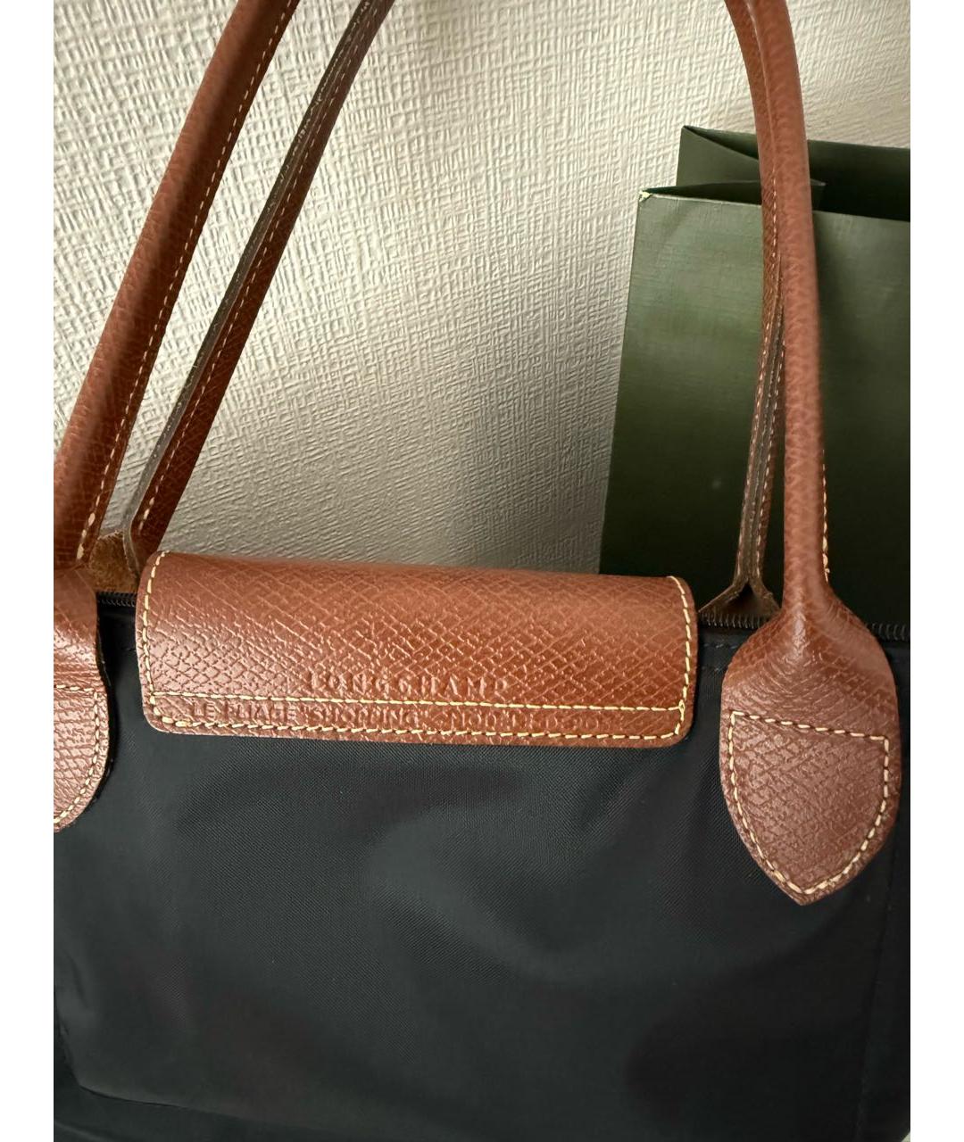 LONGCHAMP Черная сумка тоут, фото 9