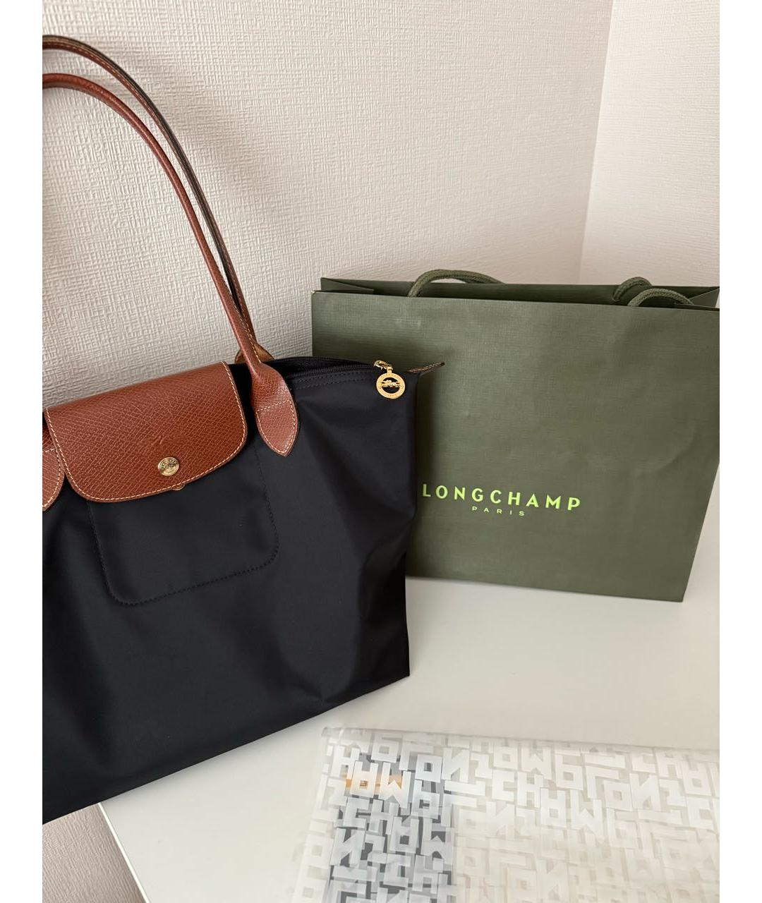 LONGCHAMP Черная сумка тоут, фото 3