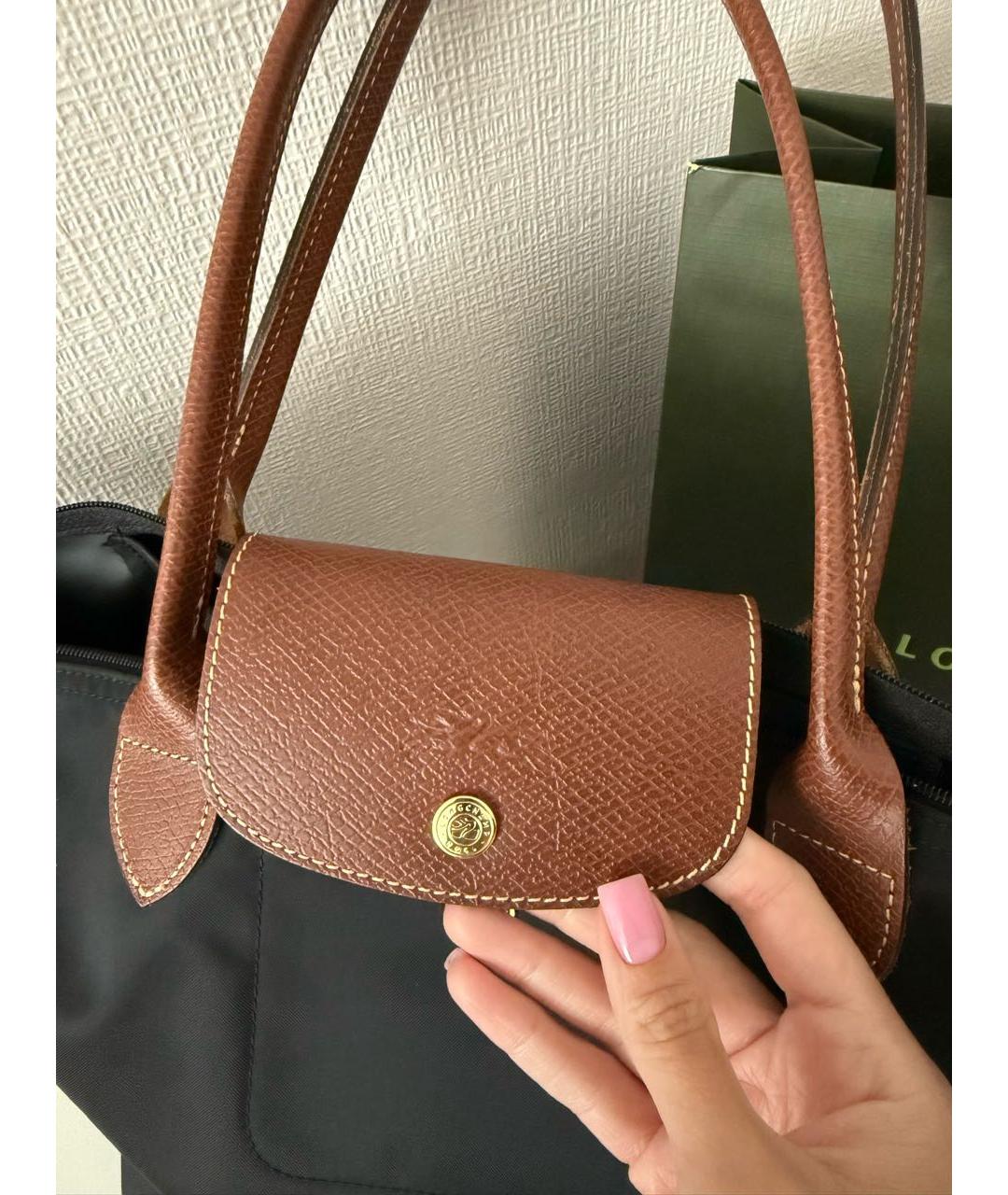 LONGCHAMP Черная сумка тоут, фото 7
