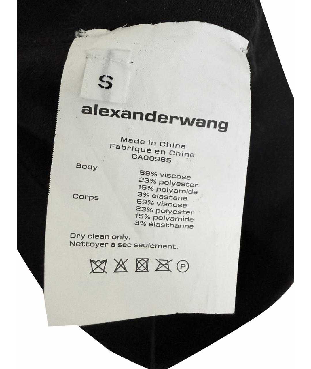 ALEXANDER WANG Черные вискозные шорты, фото 6