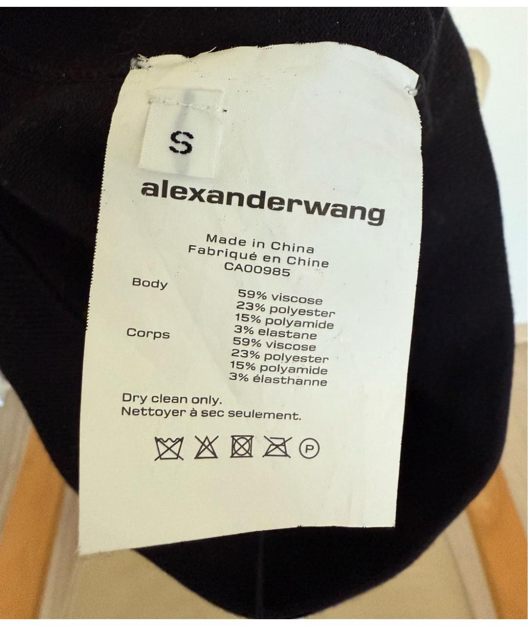 ALEXANDER WANG Черные вискозные шорты, фото 4