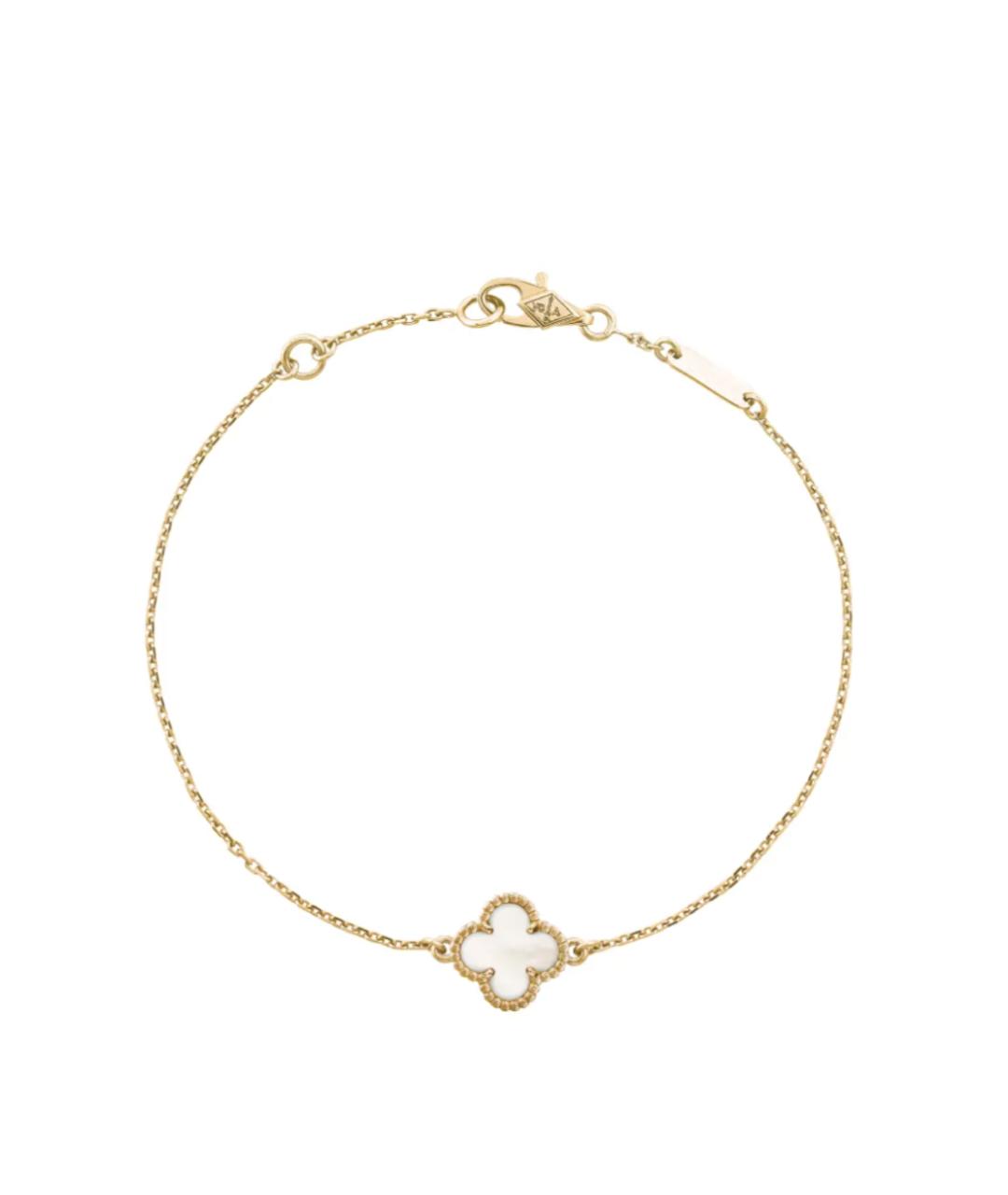 VAN CLEEF & ARPELS Белый браслет из желтого золота, фото 1