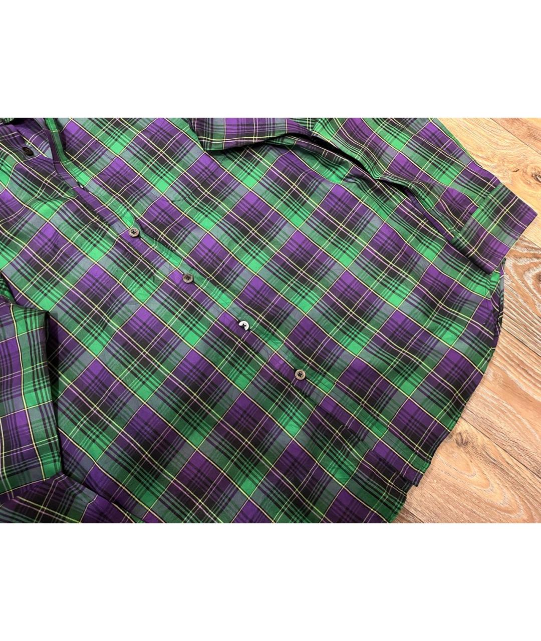 RALPH LAUREN PURPLE LABEL Зеленая хлопковая кэжуал рубашка, фото 6