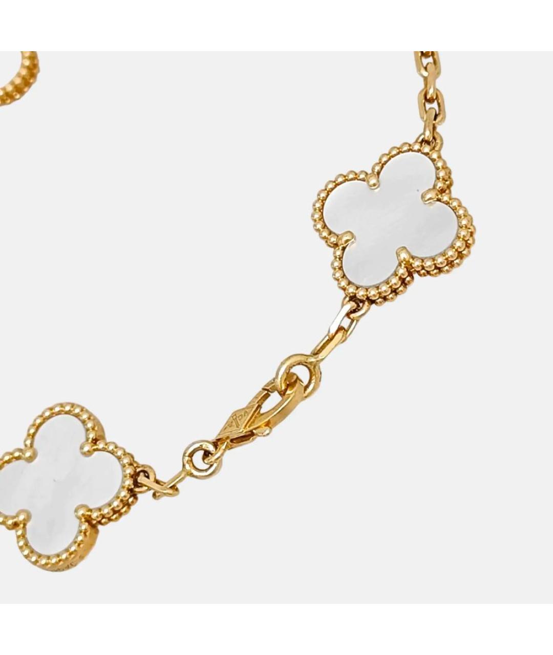 VAN CLEEF & ARPELS Белый браслет из желтого золота, фото 3