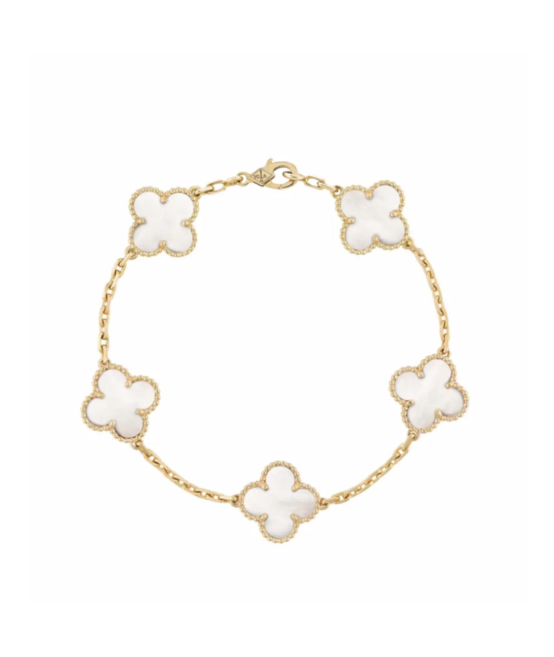 VAN CLEEF & ARPELS Белый браслет из желтого золота, фото 1