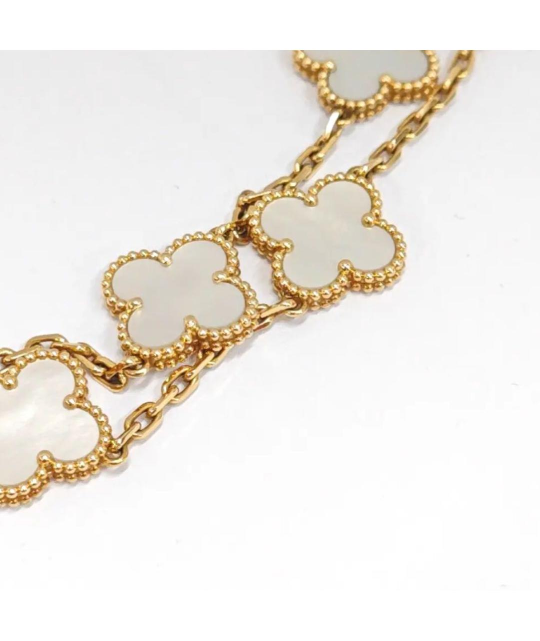 VAN CLEEF & ARPELS Белый браслет из желтого золота, фото 6