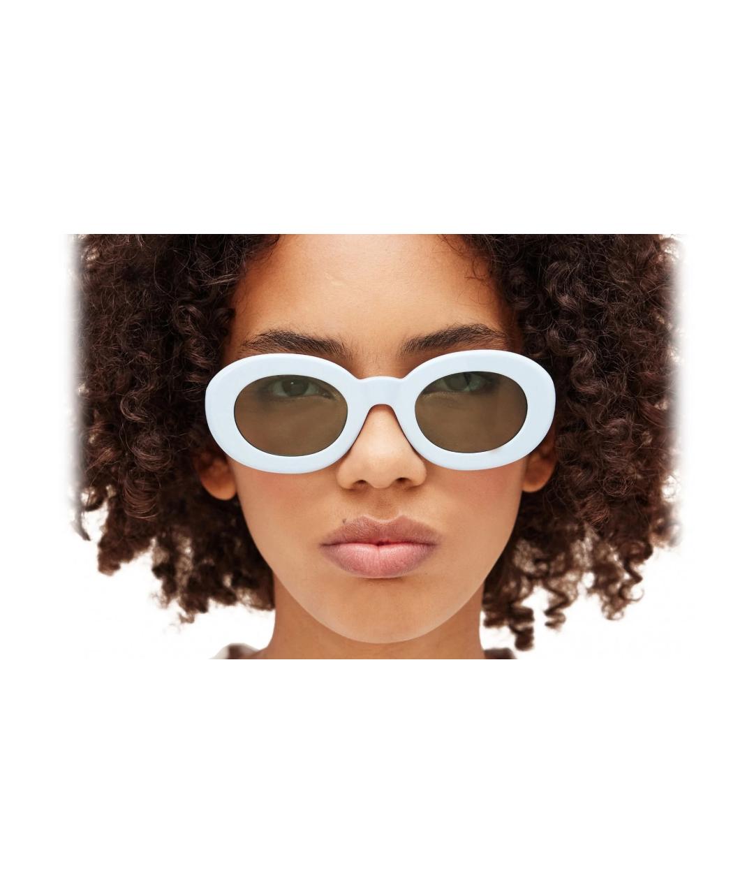 JACQUEMUS Голубые пластиковые солнцезащитные очки, фото 6