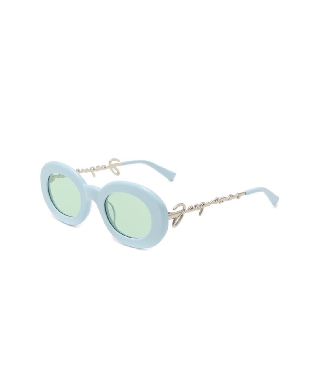 JACQUEMUS Голубые пластиковые солнцезащитные очки, фото 1