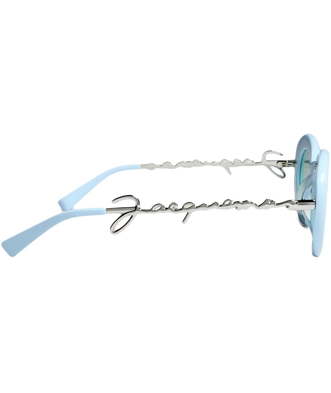 JACQUEMUS Голубые пластиковые солнцезащитные очки, фото 3