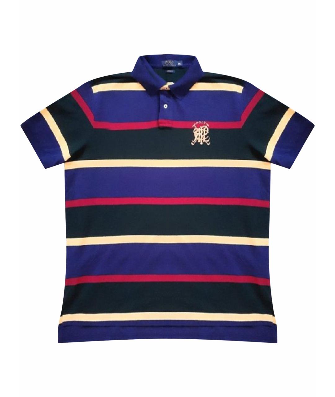 POLO RALPH LAUREN Мульти хлопковое поло с коротким рукавом, фото 1