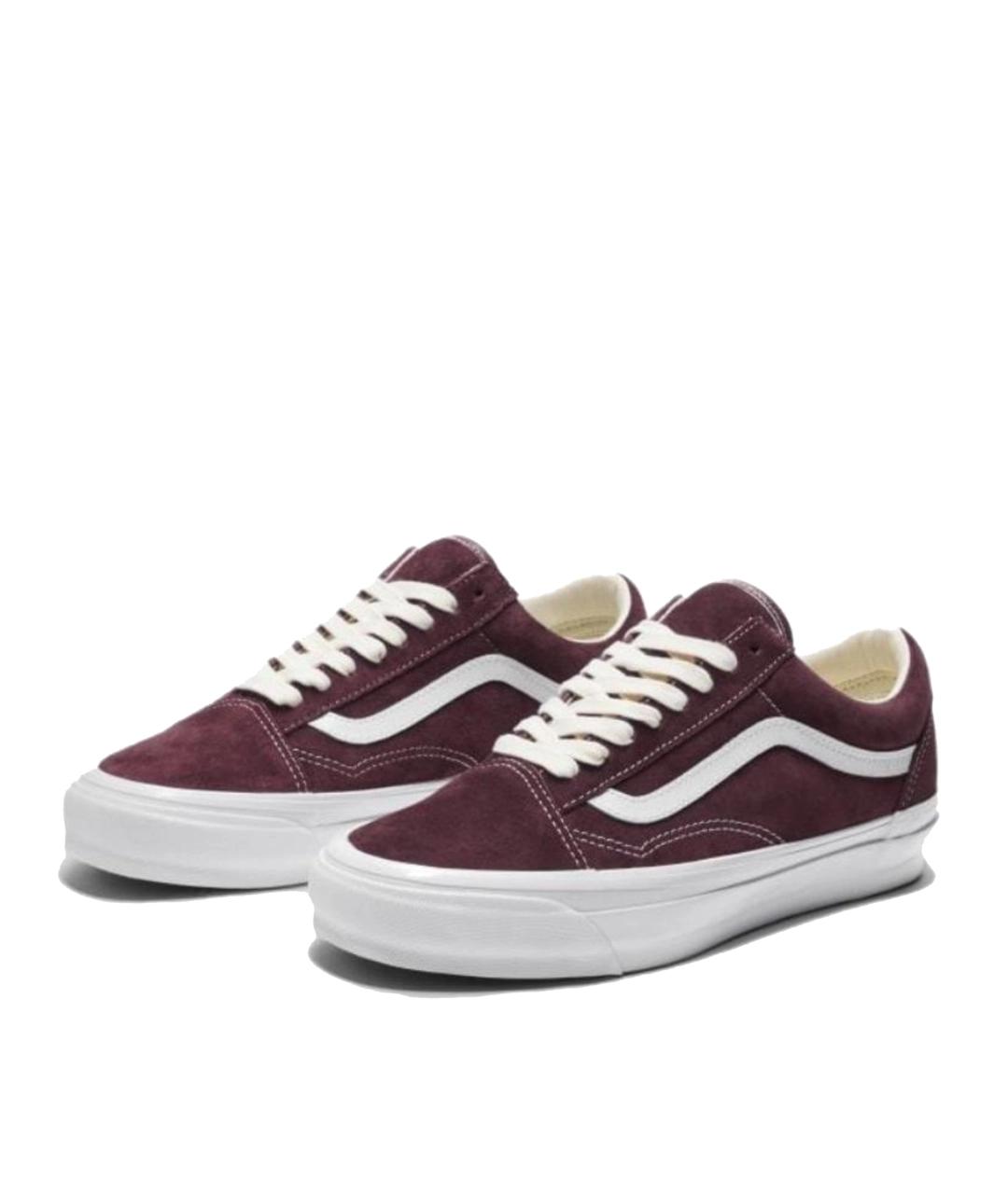 VANS Бордовые текстильные кеды, фото 2