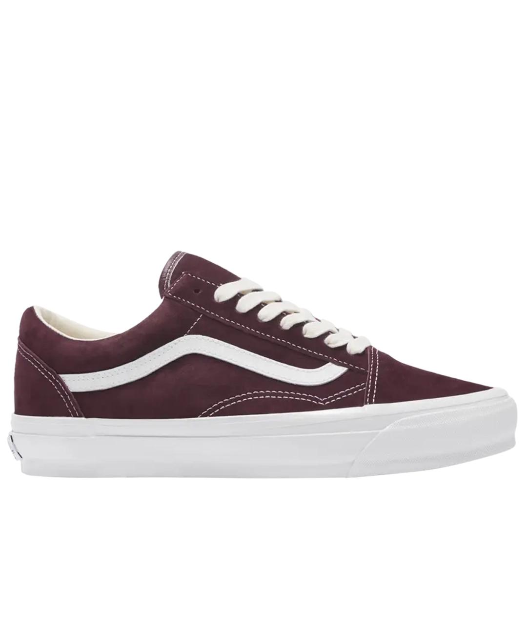 VANS Бордовые текстильные кеды, фото 1