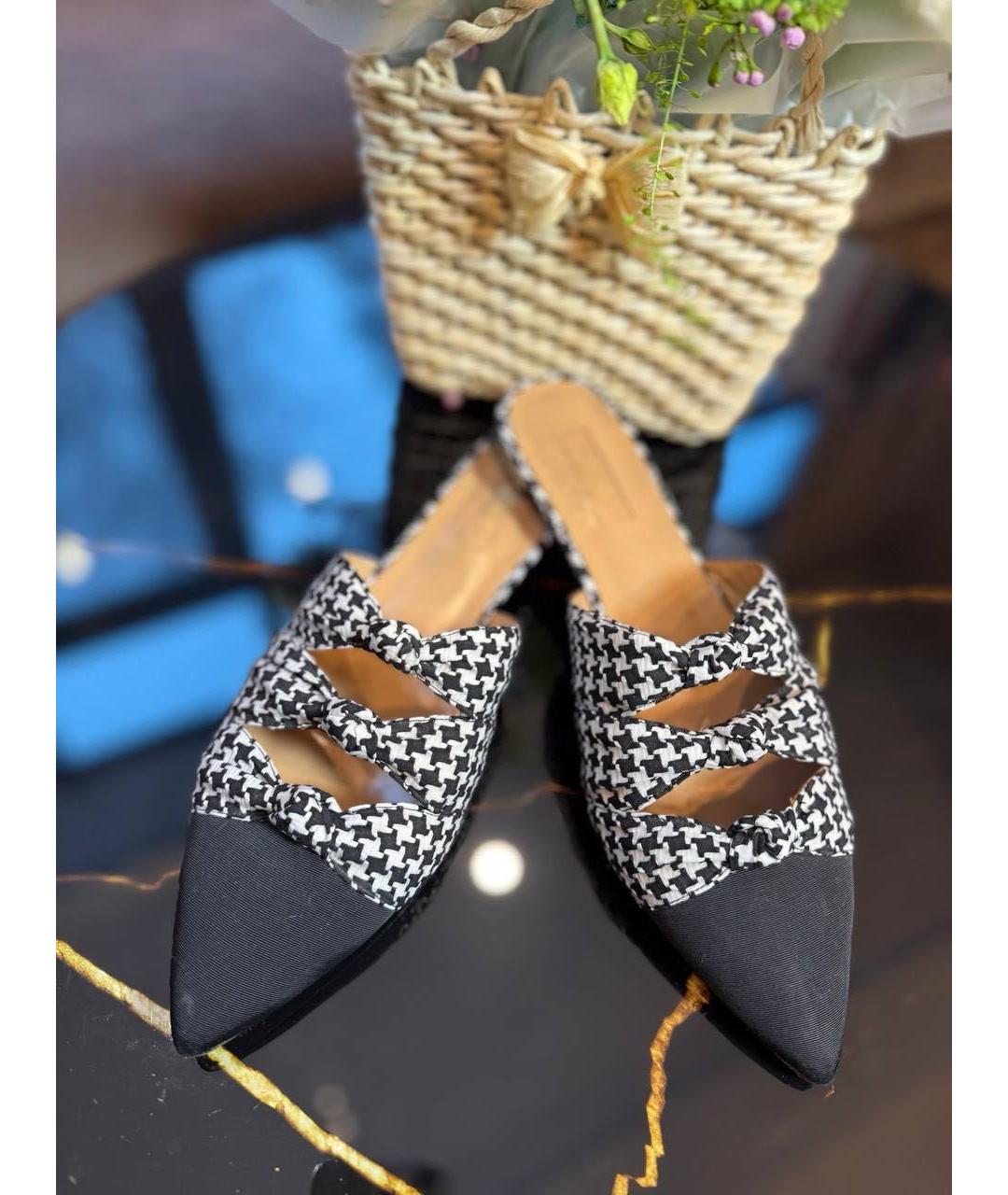 AQUAZZURA Черные мюли, фото 5