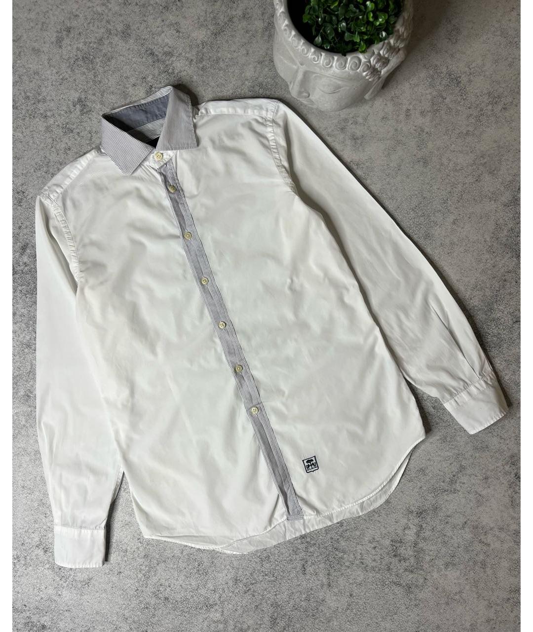 CORNELIANI Белая хлопковая классическая рубашка, фото 6