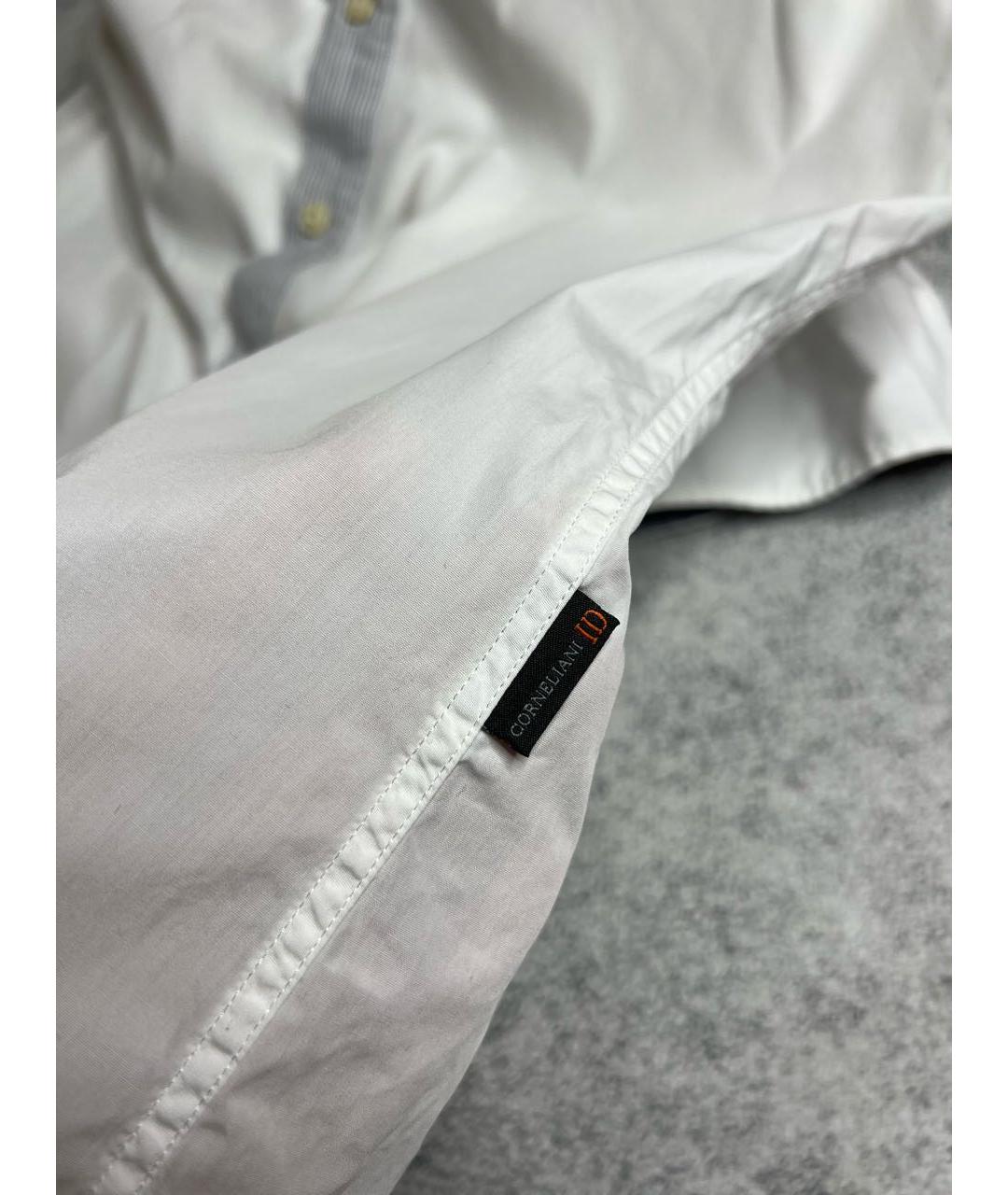 CORNELIANI Белая хлопковая классическая рубашка, фото 5