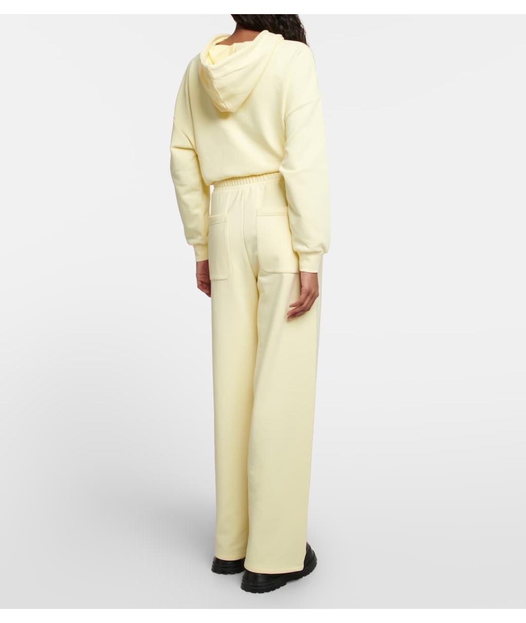 MAX MARA Желтый хлопковый костюм с брюками, фото 5