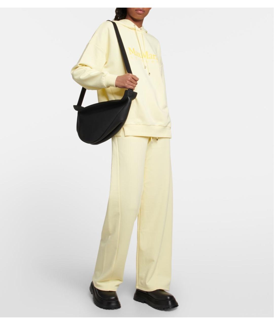MAX MARA Желтый хлопковый костюм с брюками, фото 3