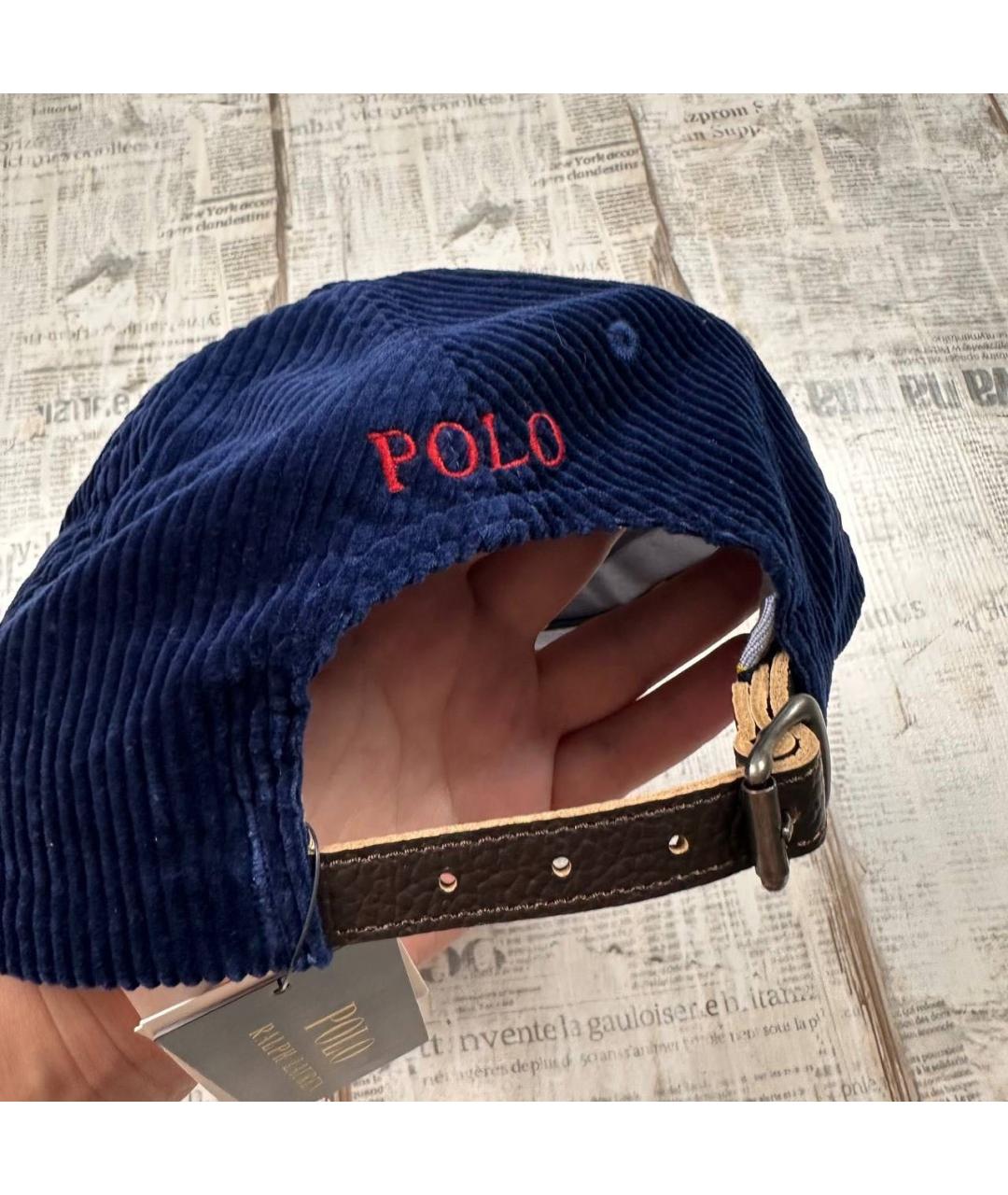 POLO RALPH LAUREN Темно-синяя кепка/бейсболка, фото 4