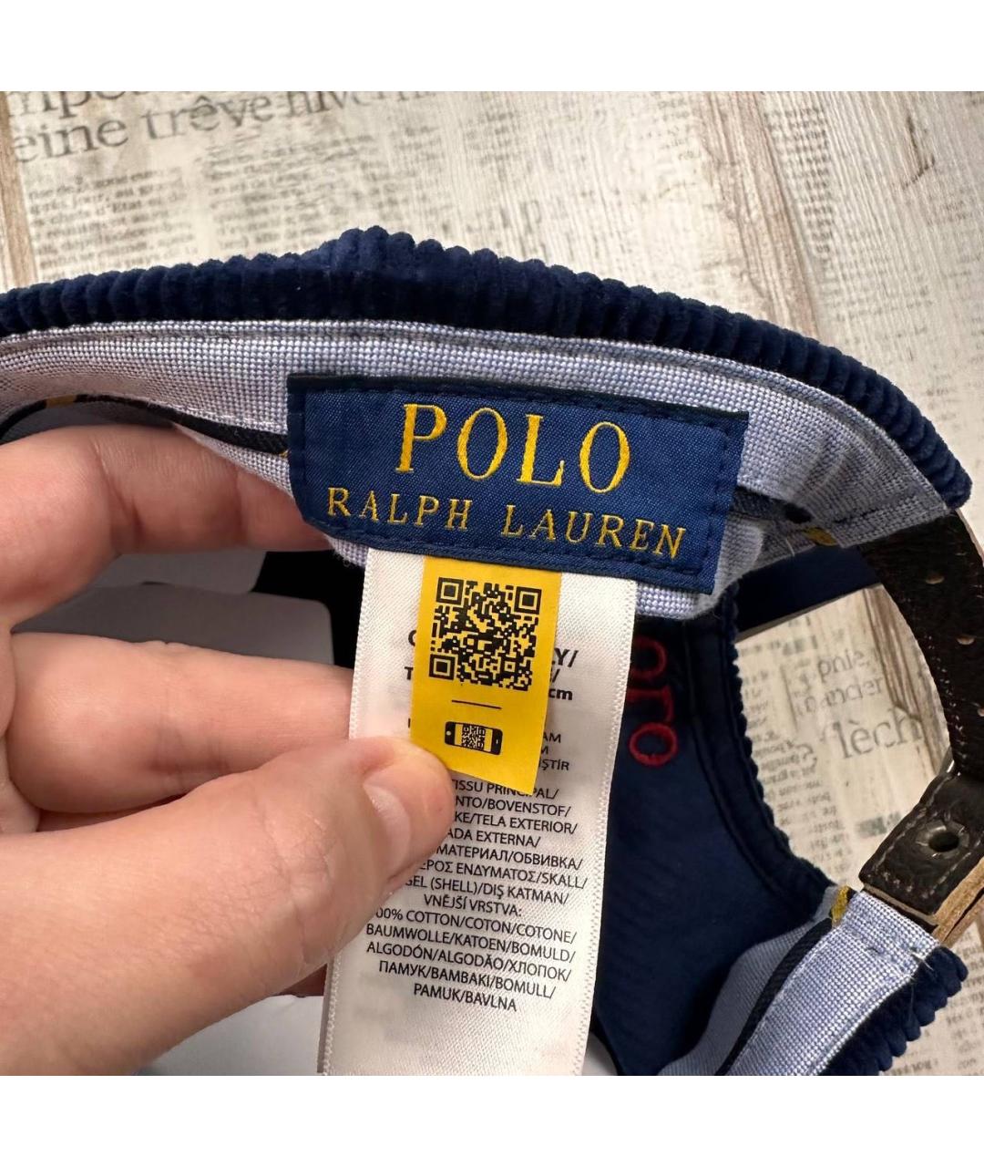 POLO RALPH LAUREN Темно-синяя кепка/бейсболка, фото 6
