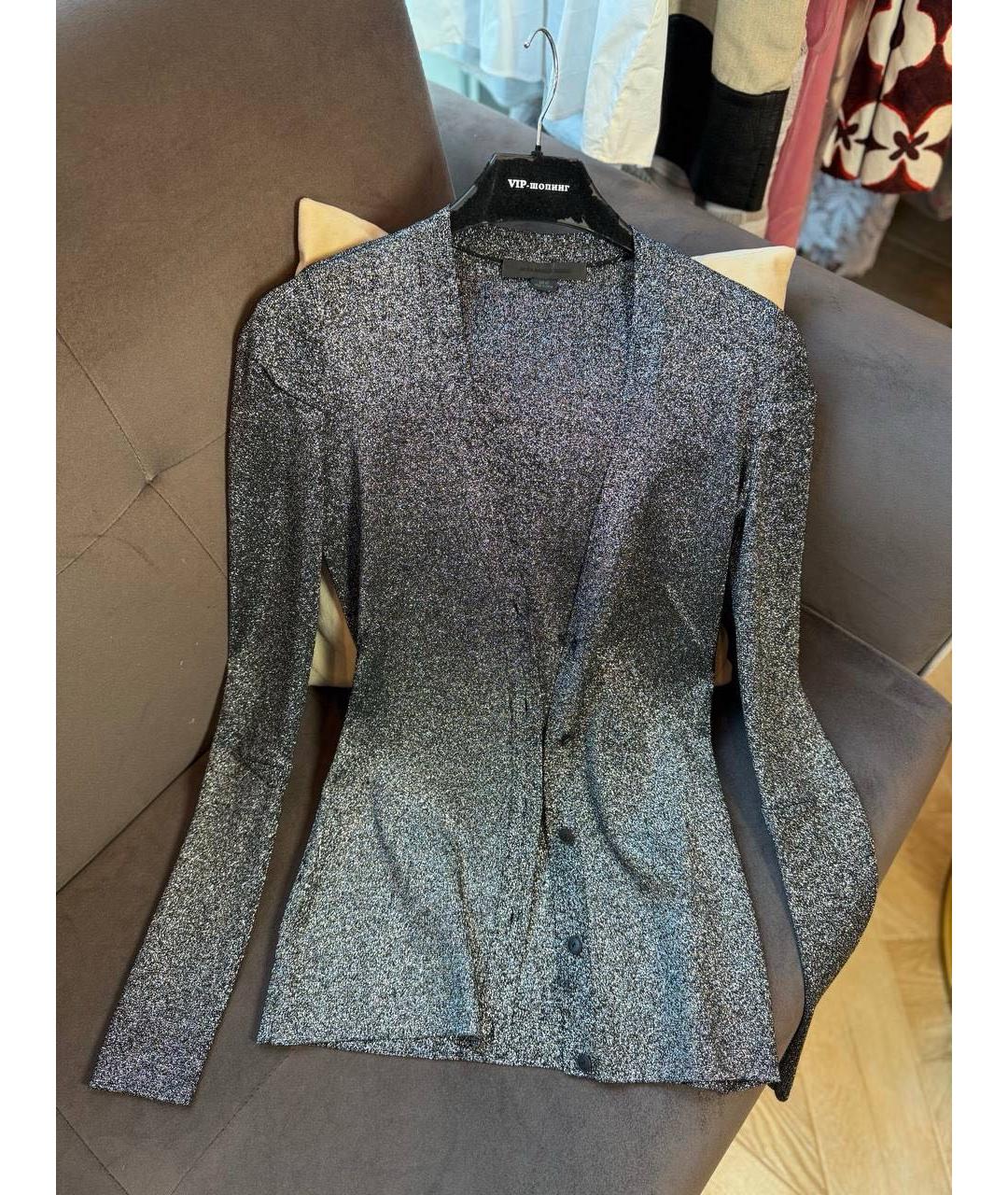 ALEXANDER WANG Антрацитовый шерстяной кардиган, фото 7