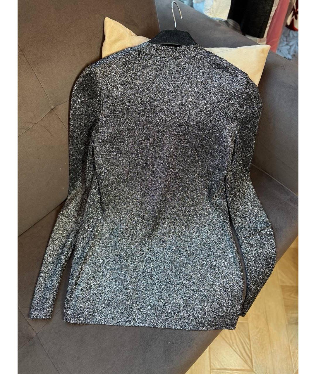 ALEXANDER WANG Антрацитовый шерстяной кардиган, фото 3
