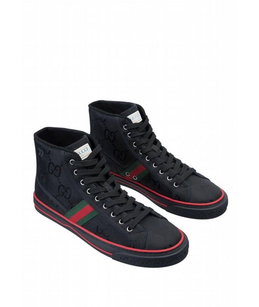 GUCCI Черные высокие кроссовки / кеды, фото 9