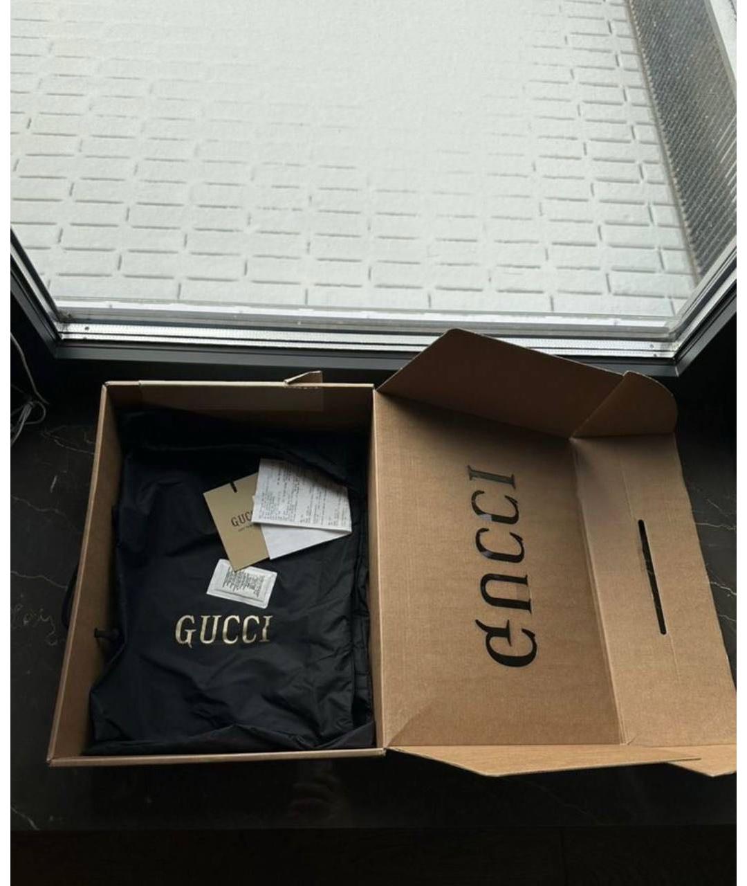 GUCCI Черные высокие кроссовки / кеды, фото 7