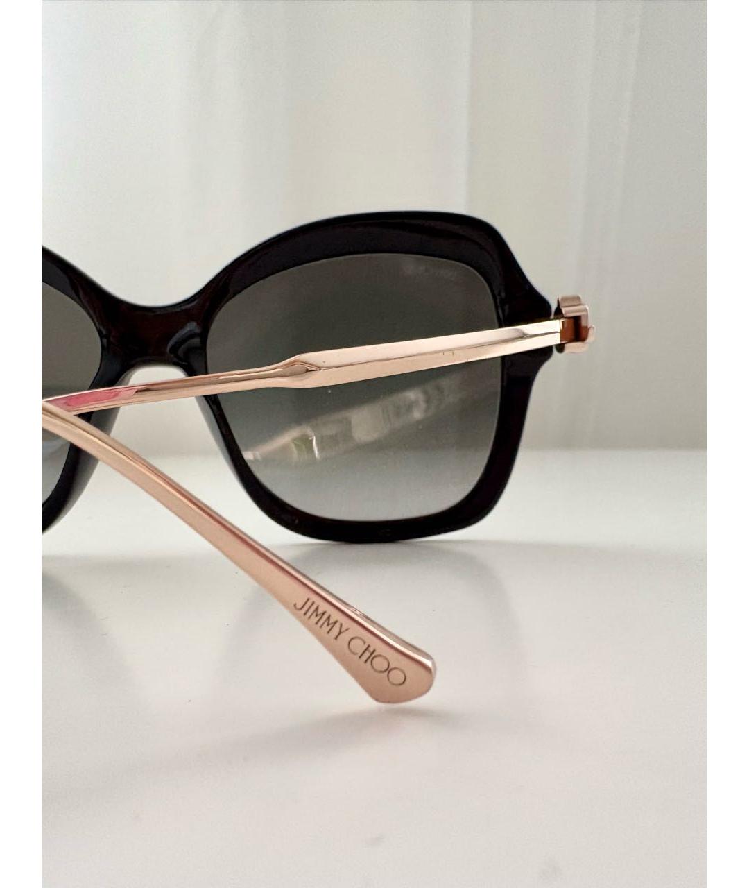 JIMMY CHOO Черные пластиковые солнцезащитные очки, фото 6