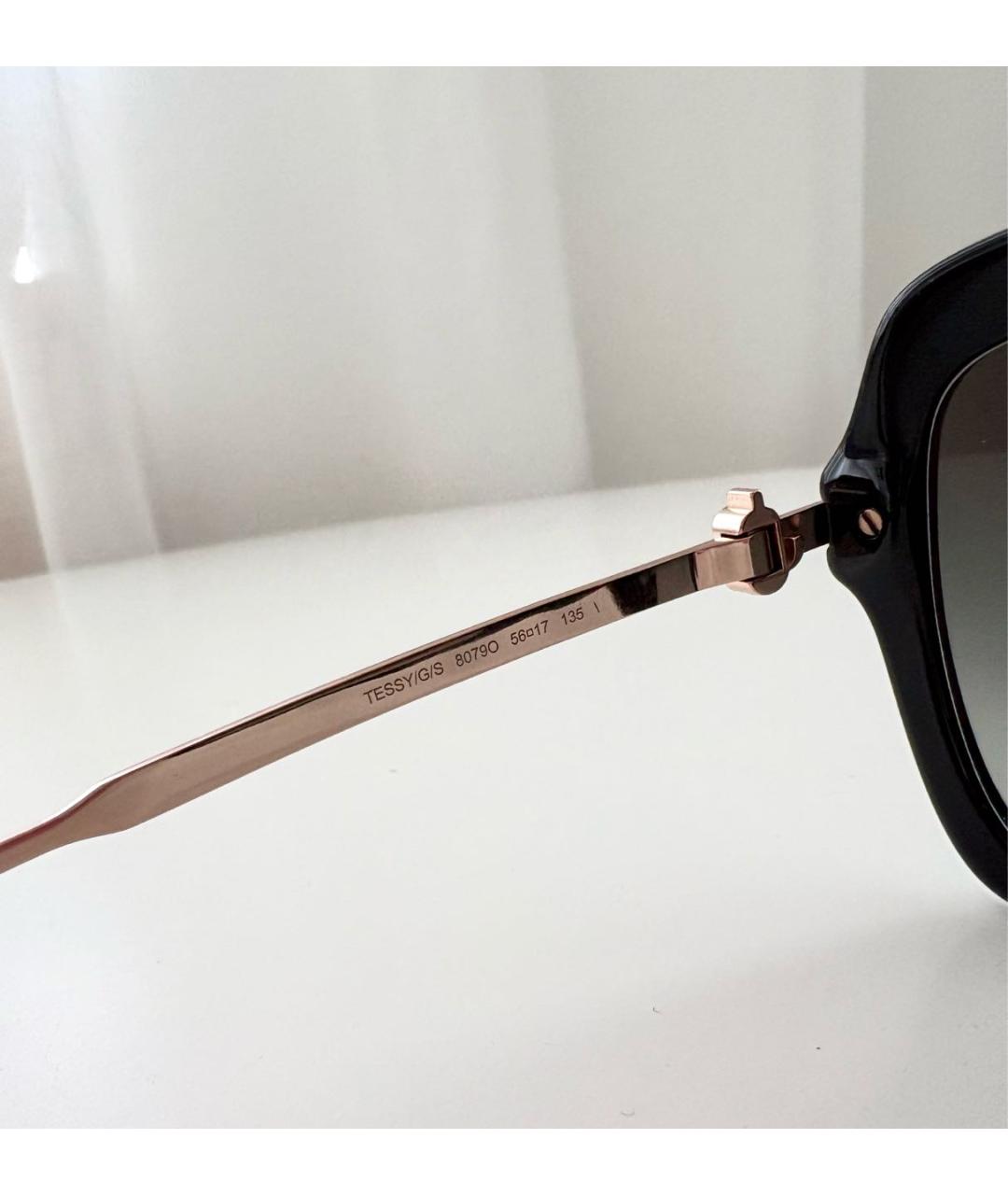 JIMMY CHOO Черные пластиковые солнцезащитные очки, фото 2