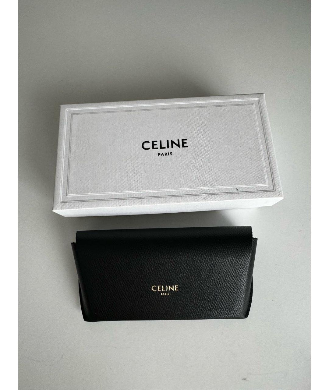 CELINE Черные пластиковые солнцезащитные очки, фото 4