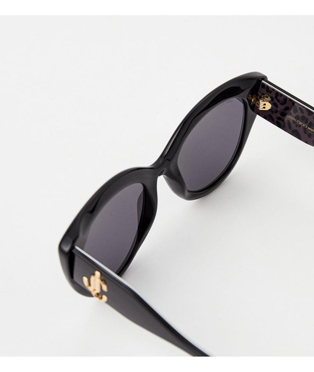 JIMMY CHOO Черные пластиковые солнцезащитные очки, фото 5