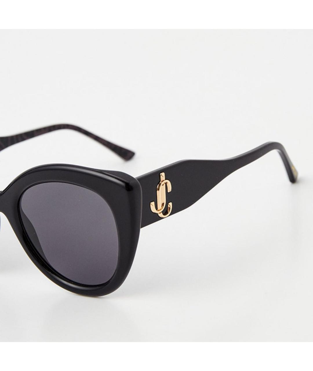 JIMMY CHOO Черные пластиковые солнцезащитные очки, фото 6