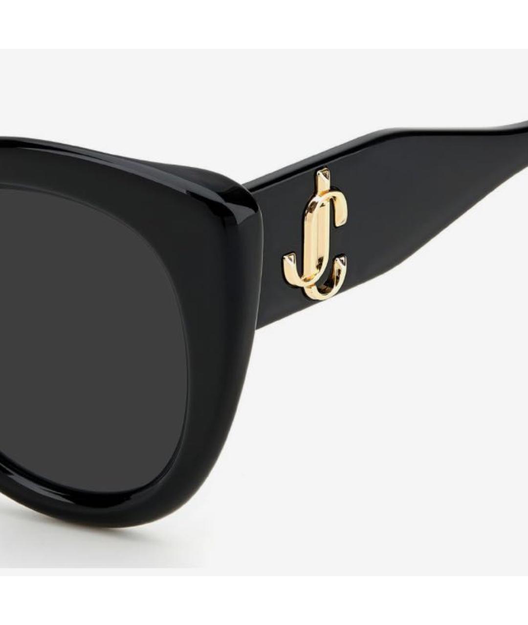 JIMMY CHOO Черные пластиковые солнцезащитные очки, фото 2