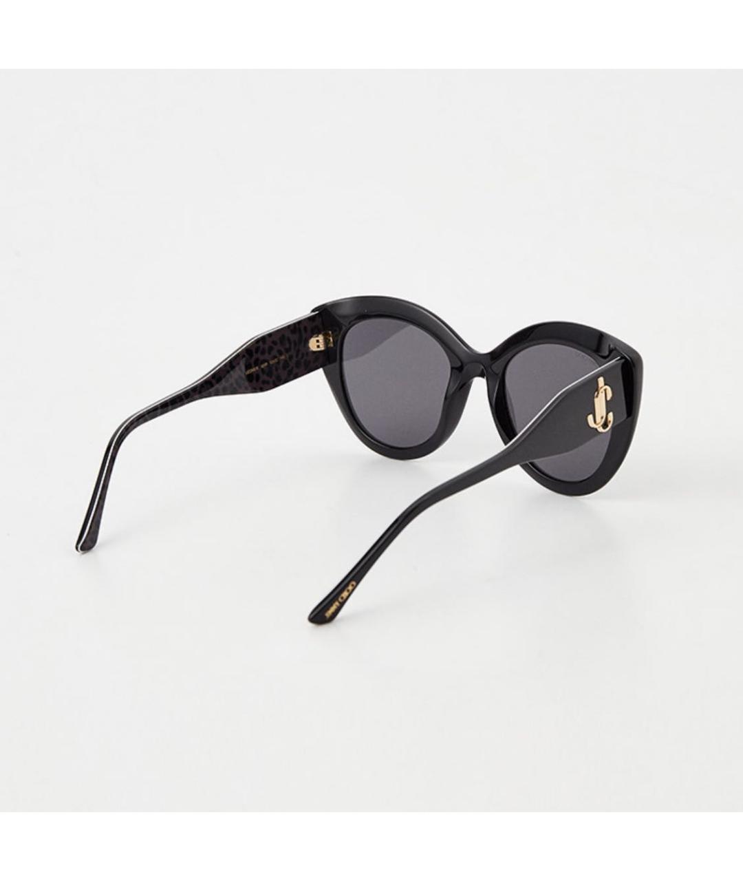 JIMMY CHOO Черные пластиковые солнцезащитные очки, фото 4