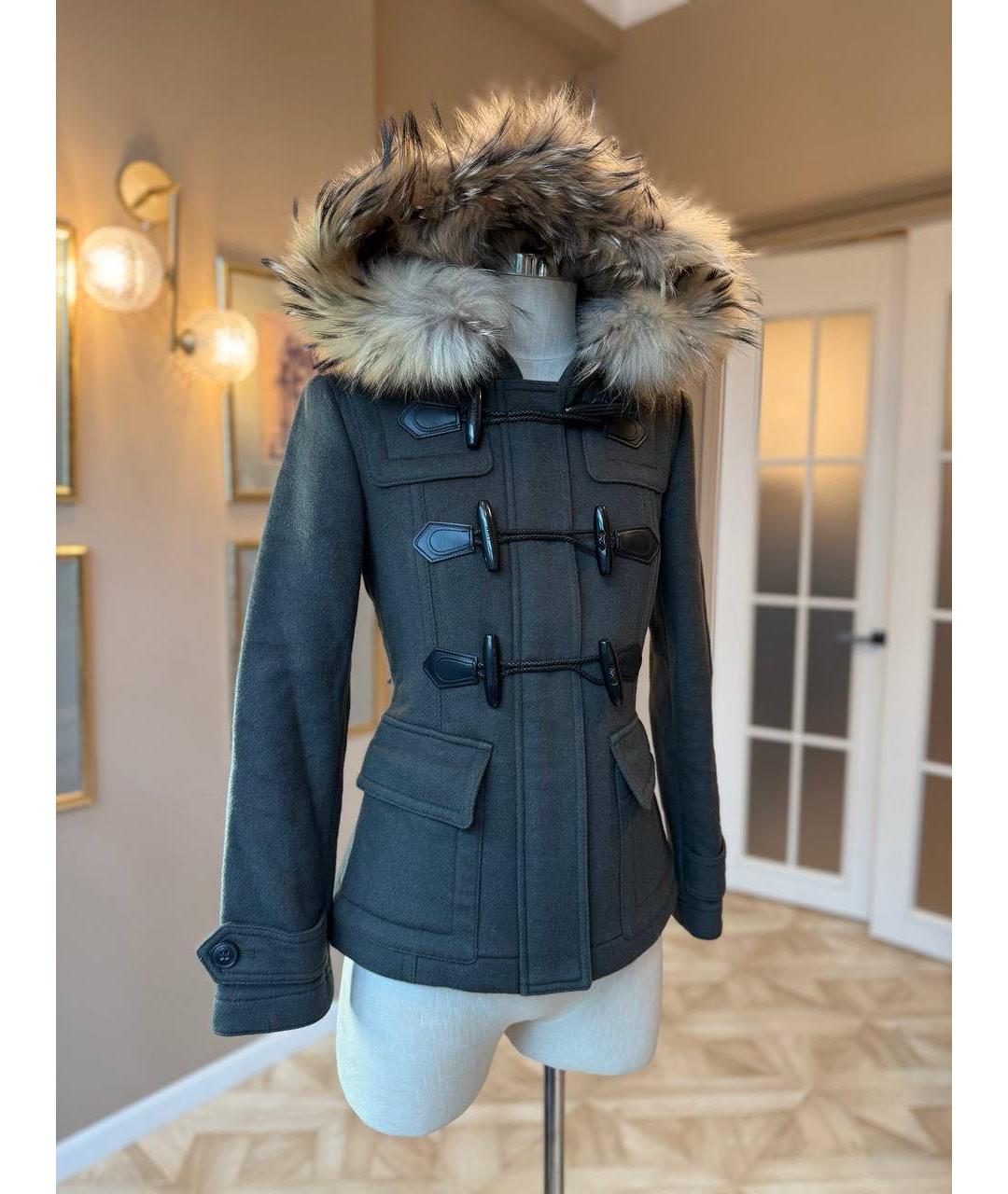BURBERRY BRIT Антрацитовое пальто, фото 9