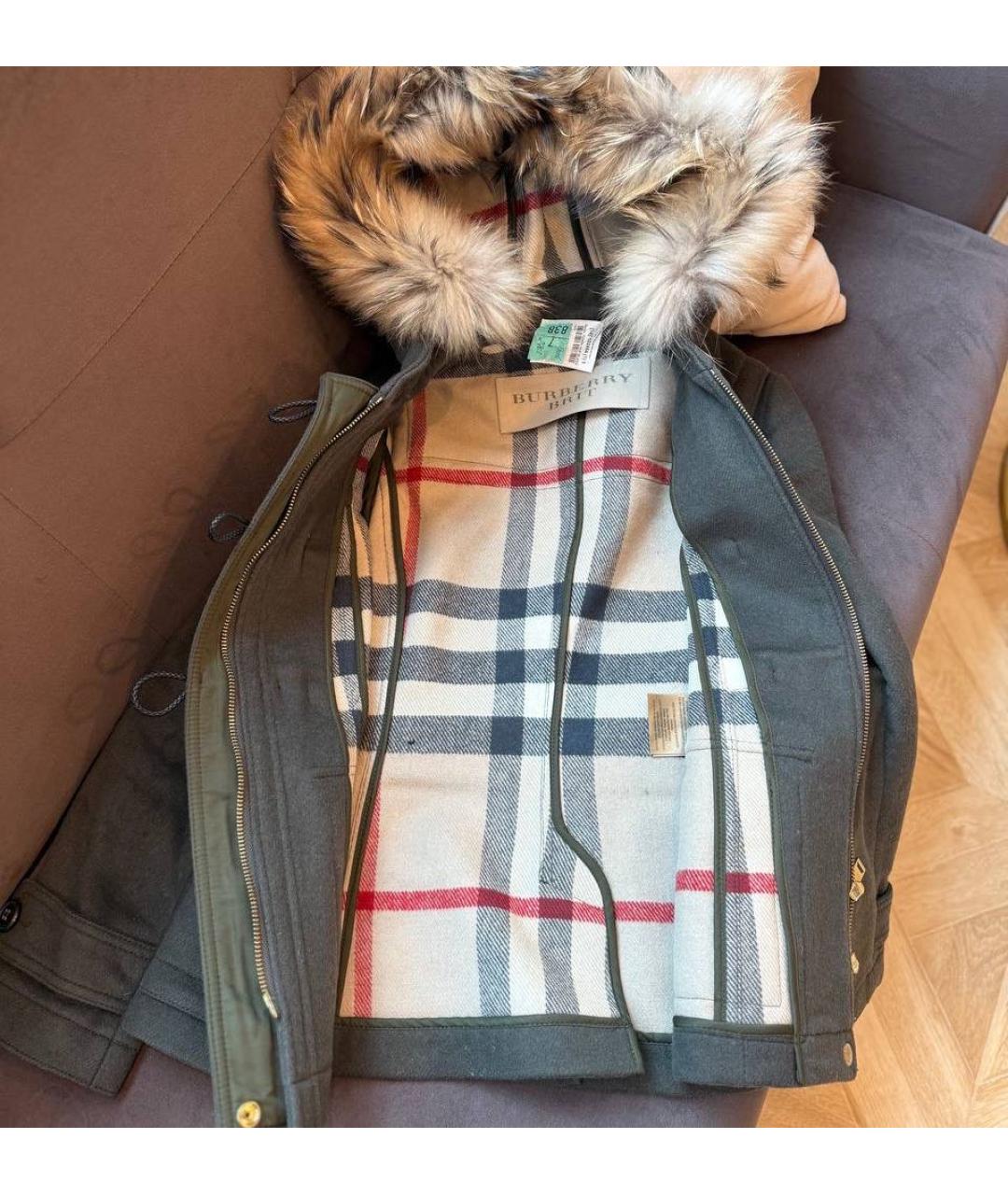 BURBERRY BRIT Антрацитовое пальто, фото 3