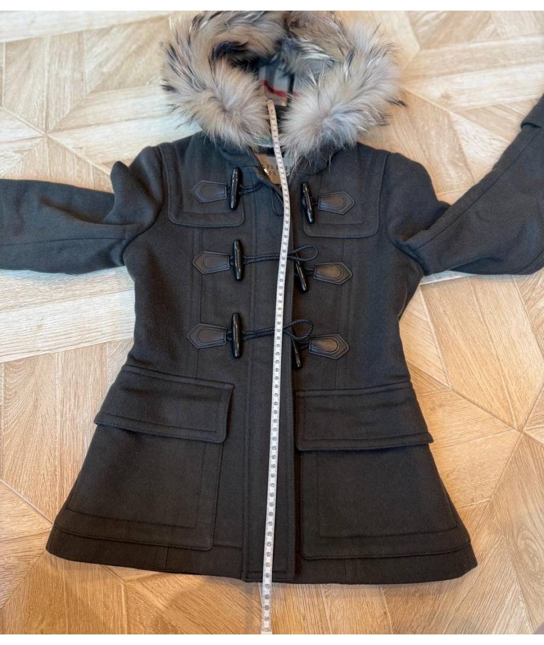 BURBERRY BRIT Антрацитовое пальто, фото 7