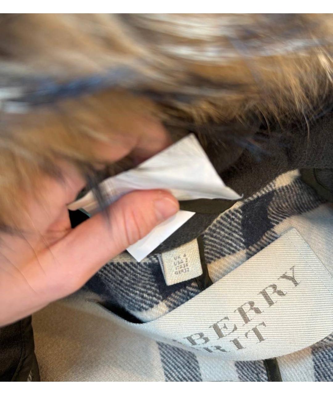 BURBERRY BRIT Антрацитовое пальто, фото 8