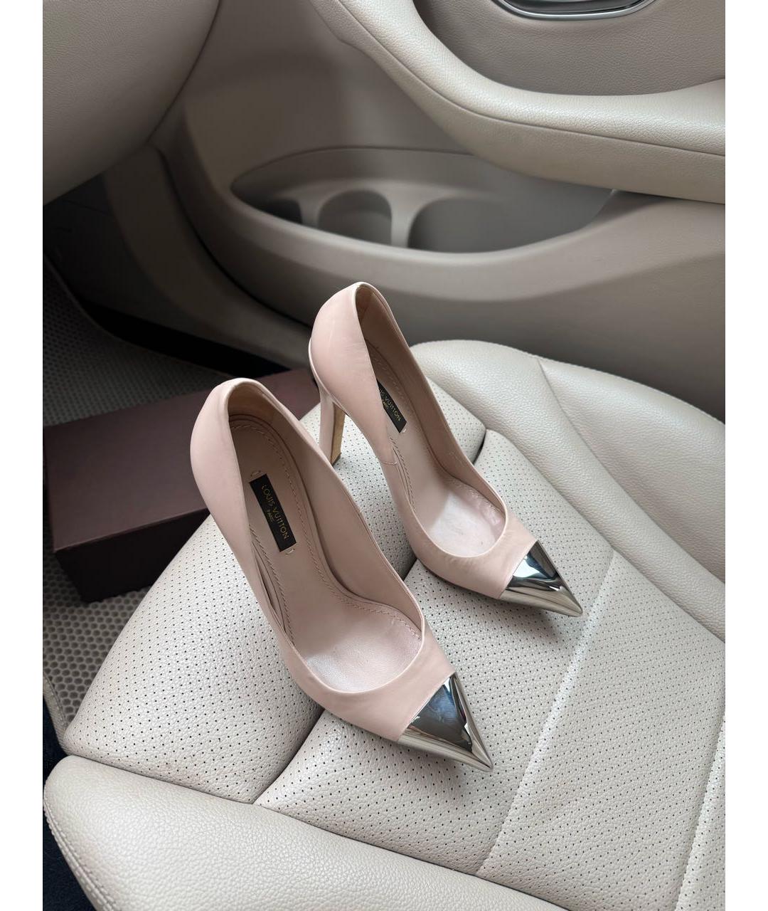 LOUIS VUITTON Бежевые кожаные туфли, фото 2