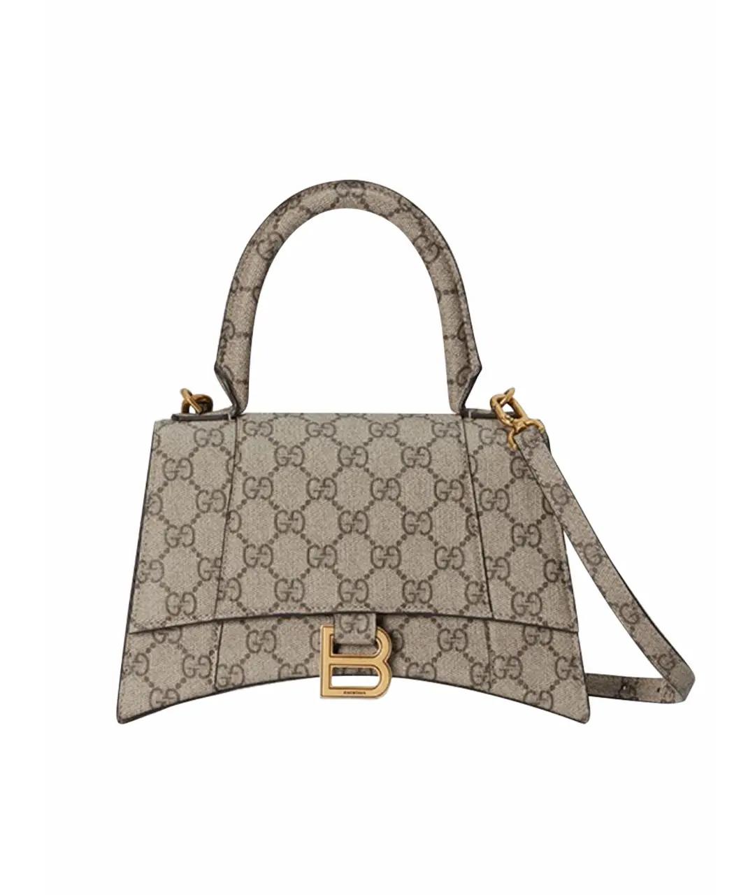 BALENCIAGA Бежевая сумка с короткими ручками, фото 1