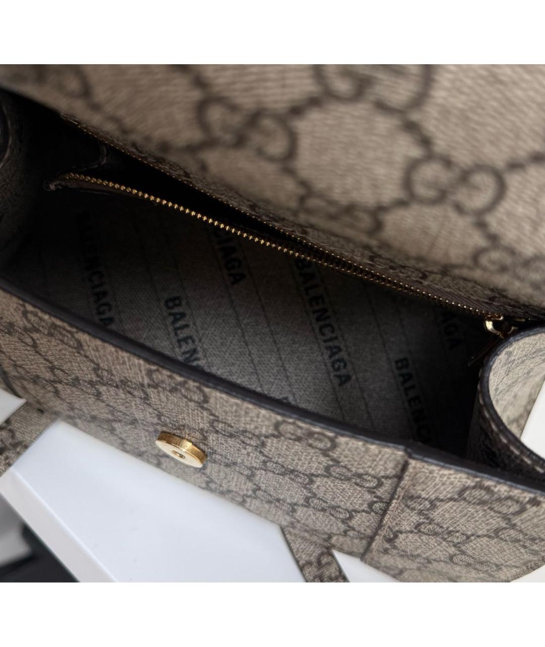 BALENCIAGA Бежевая сумка с короткими ручками, фото 5