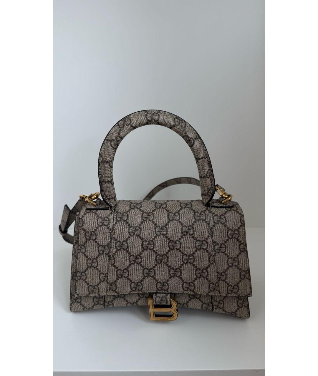 BALENCIAGA Бежевая сумка с короткими ручками, фото 2