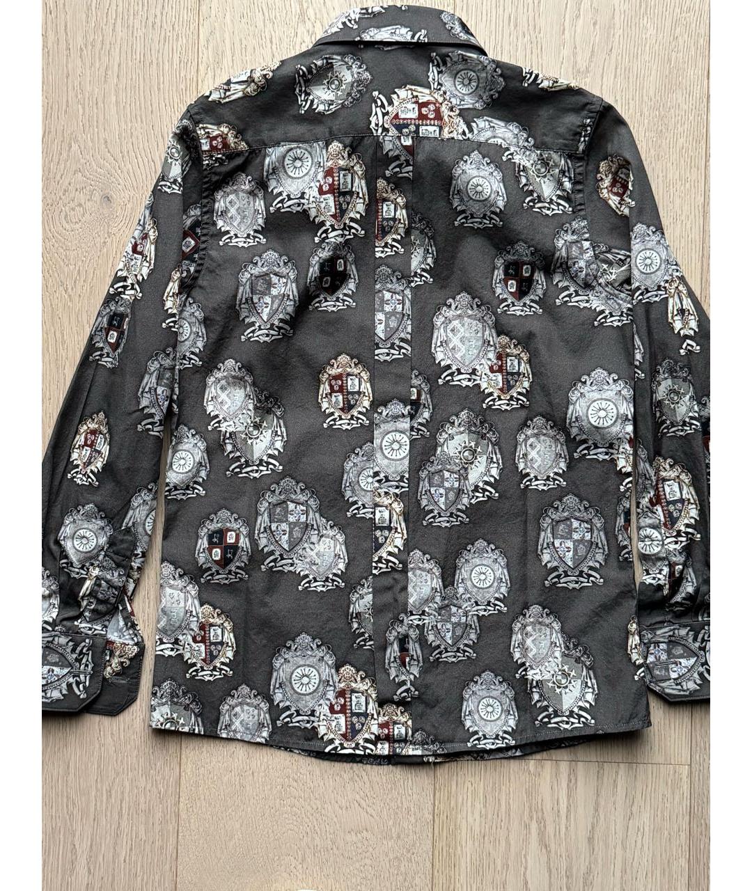 DOLCE & GABBANA KIDS Антрацитовая хлопковая детская рубашка, фото 2