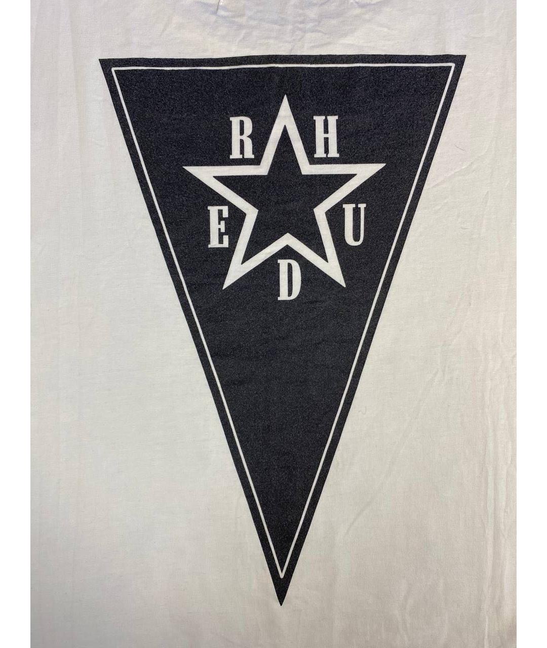 RHUDE Белая хлопковая футболка, фото 4