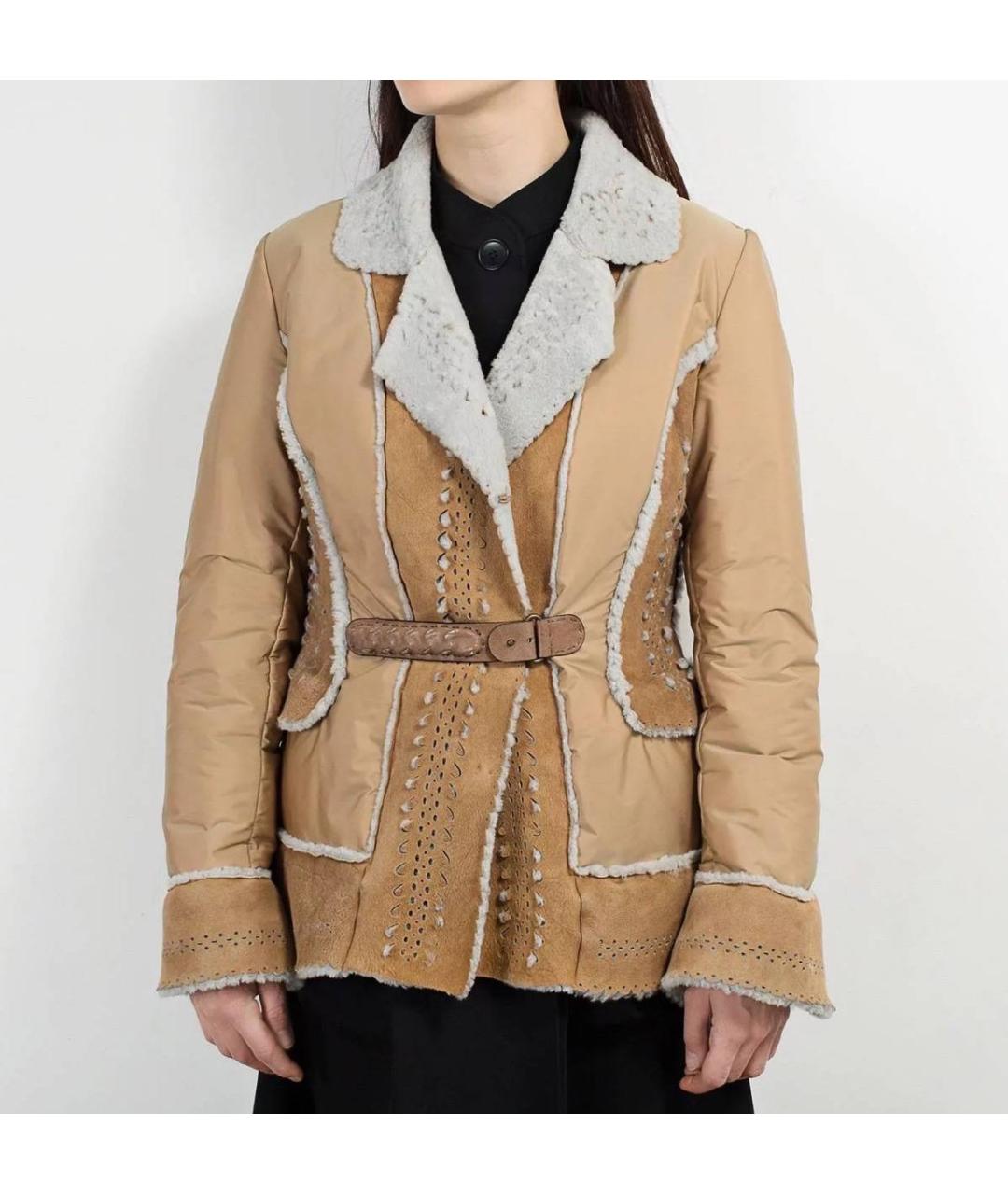 ERMANNO SCERVINO Бежевая куртка, фото 2