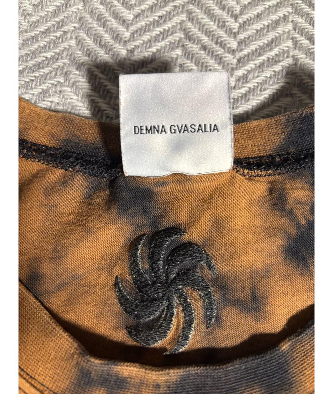 VETEMENTS Оранжевая хлопковая футболка, фото 3