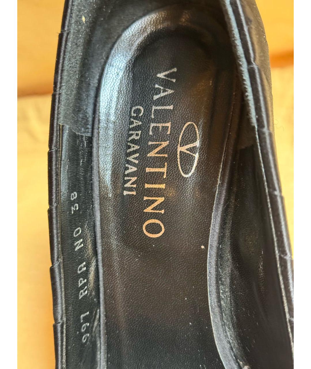 VALENTINO Черные текстильные туфли, фото 6